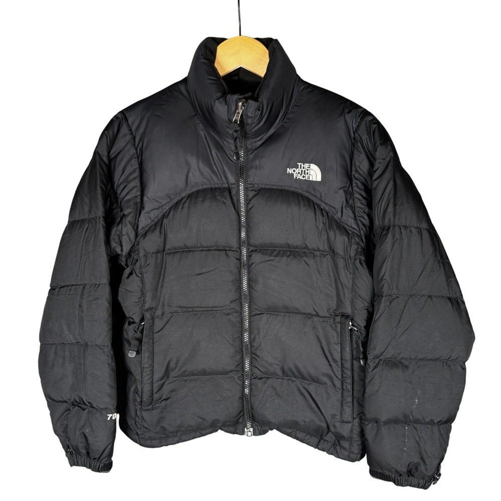 North Face Black Nuptse Puffer Jacket 700 Down Winter Vintage Coat Ski Womens XS